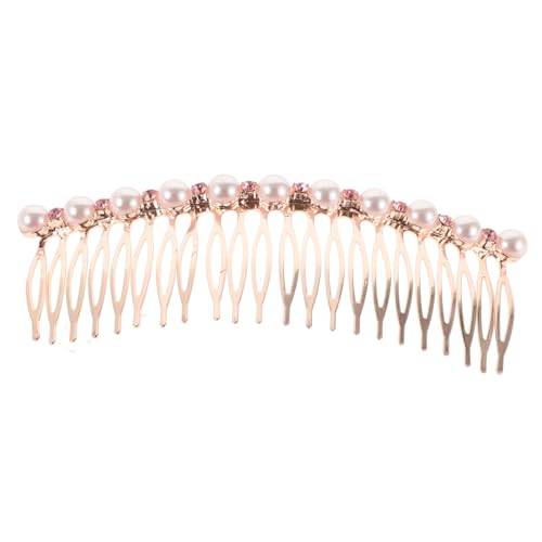 Beaupretty Brautschmuck Haarkamm mit Perlen Eleganter Haarteil Spitzzahniger für Vielseitige Frisuren für Brautjungfernfrisuren von Beaupretty