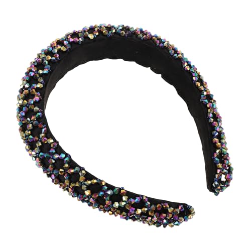 Beaupretty Breites Handgefertigtes Strass-stirnband mit Bunten Perlen Glitzerndes Gepolstertes Haarschmuck-accessoire im Boho-stil für Damen und Mädchen Eleganter Funkelnder Haarreifen für Beaupretty Breites Handgefertigtes Strass-stirnband mit Bunten Perlen Glitzerndes Gepolstertes Haarschmuck-accessoire im Boho-stil für Damen und Mädchen Eleganter Funkelnder Haarreifen für von Beaupretty