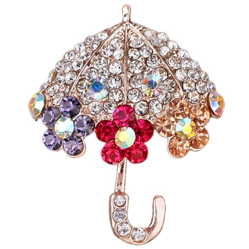 Beaupretty Brosche Schirmnadel Stellnadel Hutstift Anzug Reversnadel Wäscheklammer Kleidernadel Sweater Pin Dekorative Stift Regenschirm-anstecknadel Bekleidungsnadel Frauen Revers Legierung von Beaupretty