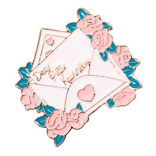 Beaupretty Brosche mit Briefumschlag Design für Damen Anstecknadel für Kleidung Hüte Taschen und Einzigartiges Accessoire für Auftritte von Beaupretty