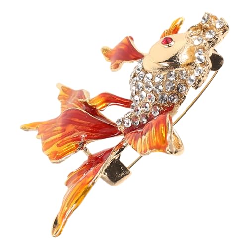 Beaupretty Brosche mit Dekorative Anstecknadel für Damen Modisches Accessoire für Schals Kleider Anlässe Wiederverwendbar Langlebig Orangefarbenes Design von Beaupretty