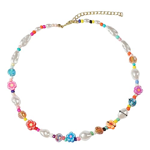 Beaupretty Bunte Perlenkette für Damen Einstellbare Hochzeitskette Leicht und Sicher Polymer und Perfektes für Freundinnen und Besondere Anlässe von Beaupretty
