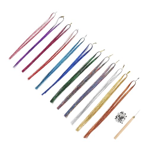 Beaupretty Buntes Hair Tinsel Farben mit Häkelnadel und Silikonperlen Haarschmuck für Mädchen Party Haarstyling Zubehör Verstellbar und Einfach Anzuwenden Beaupretty Buntes Hair Tinsel Farben mit Häkelnadel und Silikonperlen Haarschmuck für Mädchen Party Haarstyling Zubehör Verstellbar und Einfach Anzuwenden von Beaupretty