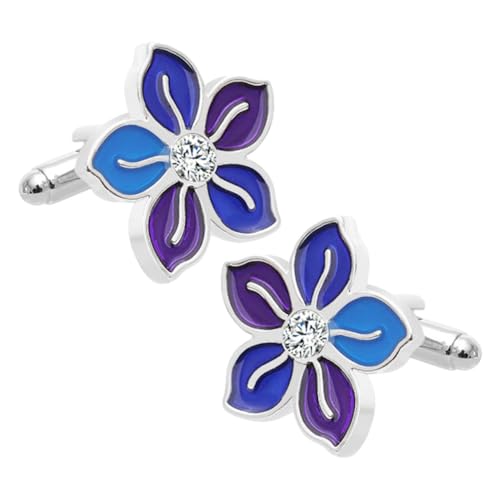 Beaupretty Business Manschettenknöpfe Blumenform Langlebige Legierung Sicherer Halt Vielseitige Hemd Accessoires für Herren Eleganter Anzug und Smoking Schmuck von Beaupretty