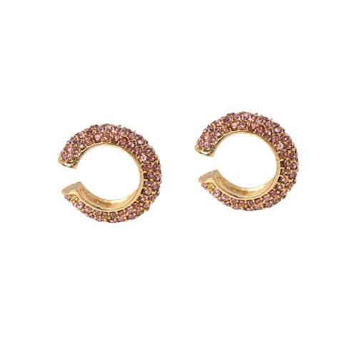 Beaupretty C Förmige Ohrclips aus Hochwertiger Legierung mit Funkelnden Strasssteinen Langlebige Damen Ohrringe in Zartem für Alltag und Reisen Schmückender Schmuck für Mehrere Ohrlöcher von Beaupretty