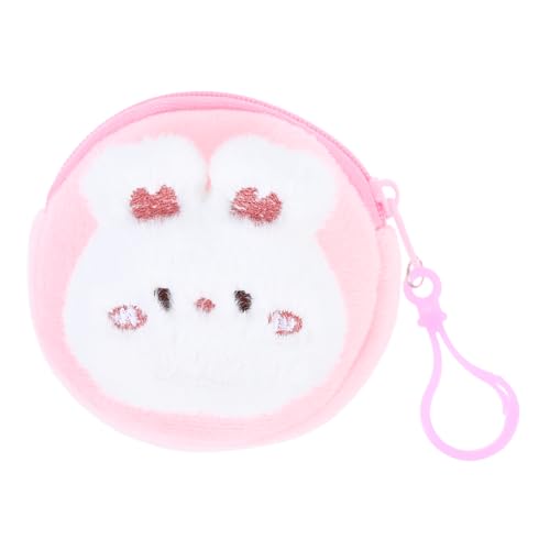 Beaupretty Mini Purse Niedlicher Cartoon Geldbeutel Aus Plüsch Für Mädchen Tragbare Münzaufbewahrung Und Ohrhörer-Tasche Für Schüler Weiße Kaninchen Variante von Beaupretty