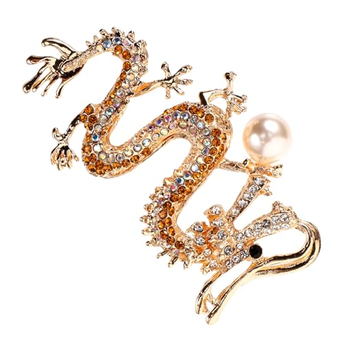 Beaupretty Chinesischer Drachen Anhänger Schlüsselanhänger Goldfarbenes Unisex Schmuck mit Hängeloch Langlebiger Dragon Charm für Damen und Herren als für Geburtstag oder Muttertag von Beaupretty