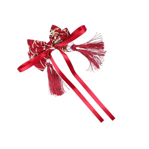 Beaupretty Chinesischer Stil Haarschmuck Schleifen Form mit Quaste Haarclip für Mädchen Festliches Design Traditioneller Kopfschmuck für Neujahr und Besondere Anlässe von Beaupretty