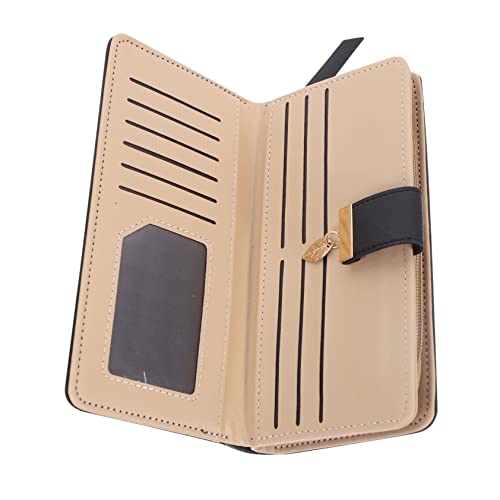 Beaupretty Clutch Damen Geldbörse mit Reißverschluss Handtasche für Kreditkarten Münzfach und Kartenfächer Schlankes Design für Hochzeit Party Alltag Leicht und Praktisch von Beaupretty