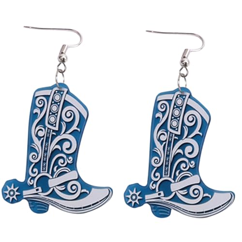 Beaupretty Cowgirl Boot Ohrringe Damen Western Schmuck Leicht Retro Hängend Modische Stiefel Ohranhänger Komfortabel Tragegefühl Geschenkidee für Geburtstag und Festtage von Beaupretty
