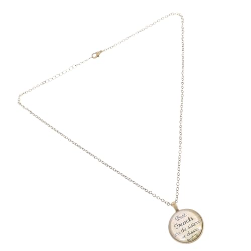 Beaupretty Damen Anhänger Halskette Zeitstein Charm Halskette Modische Halsdekoration Robust Langlebig für Partys Geschenke für Frauen und Mädchen von Beaupretty