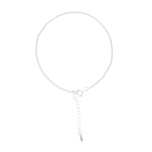 Beaupretty Damen Fußkette Silber Verstellbar Hypoallergene Schmuckkette für Alltag und von Beaupretty