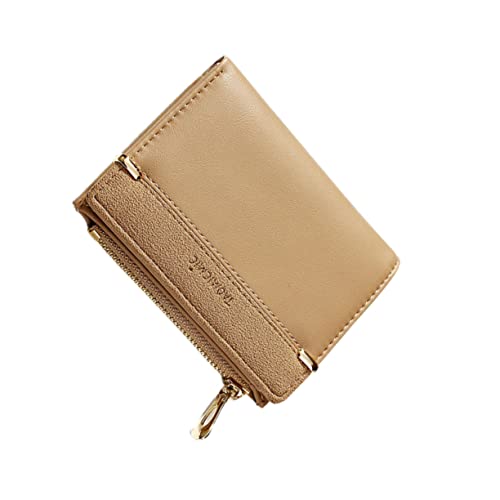 Beaupretty Damen Geldbörse Braun Tasche mit Reißverschluss Multifunktionale Geldbörse für Damen Leicht Tragbar für Karten Bargeld Kleinigkeiten von Beaupretty