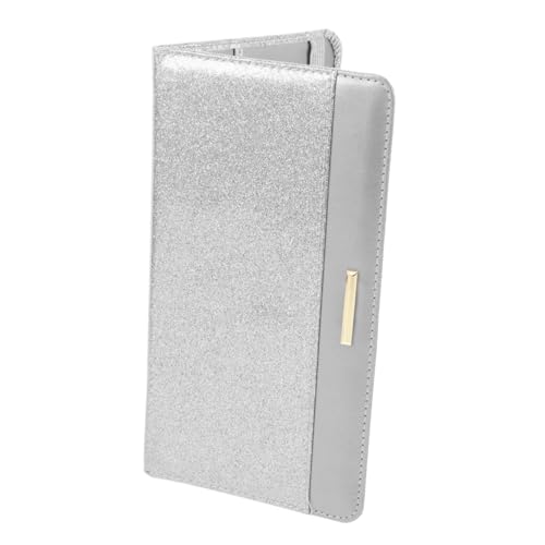 Beaupretty Damen Geldbörse PU Multifunktionale Aufbewahrungsbox für Reisepässe Karten Tragbares Design mit Mehreren Durchsichtigen Taschen Eleganter Organizer von Beaupretty