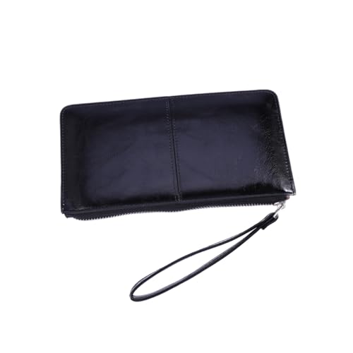 Beaupretty Damen Geldbörse mit Reißverschluss und Schnalle Große Kapazität Envelope Bag Mobile Handtasche aus Hochwertigem Material Sicherer Schutz für Karten und Handy Eleganter Schwarzer von Beaupretty