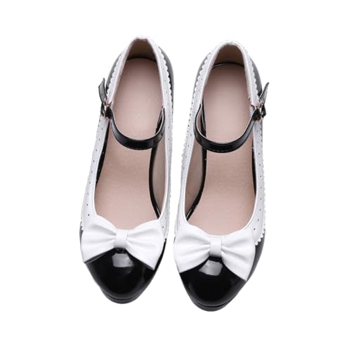Beaupretty Damen High Heels mit Schleifenverzierung Dünn und Farblich Abgestimmt mit Stabilem Absatz Bequemes Tragegefühl Geeignet für Frühling und Herbst Schwarz Beaupretty Damen High Heels mit Schleifenverzierung Dünn und Farblich Abgestimmt mit Stabilem Absatz Bequemes Tragegefühl Geeignet für Frühling und Herbst Schwarz von Beaupretty