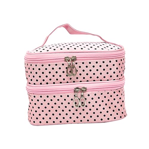 Beaupretty Aufbewahrungssack Kosmetiktaschen Für Damen Doppellagige Kosmetiktasche Doppelschicht Veranstalter Fräulein Storage Pockets von Beaupretty