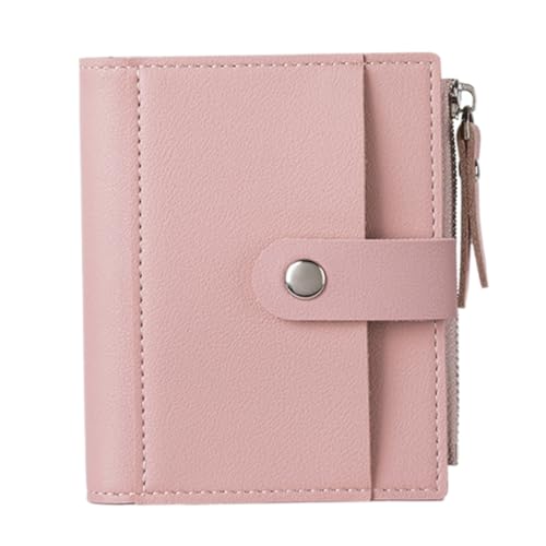 Beaupretty Damen Kurzgeldbörse mit Kartenfächern Multifunktional aus Langlebigem PU Material Kompakt für Alltag und Geeignet für Kartenorganisation und Münzaufbewahrung Rosa von Beaupretty