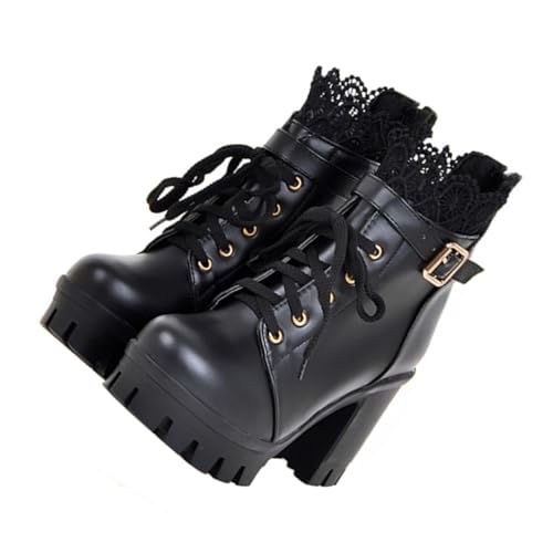 Beaupretty Kurze Damen-stiefel Mit Hohen Absätzen Und Dicken Sohlen Schuhe Aus Hochwertigem Pu Atmungsaktiv Und Leicht Für Ihre Füße Und Beinlinie von Beaupretty