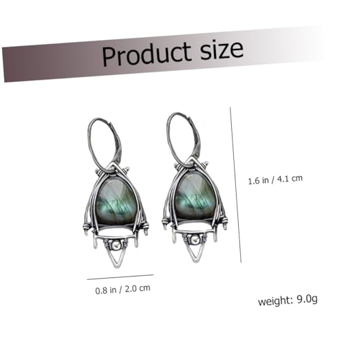 Beaupretty Damen Ohrhänger Dreieck Labrador Retro Design Beschichtet Ohrschmuck Elegant Leicht Tragbar Alltag Schmuck von Beaupretty