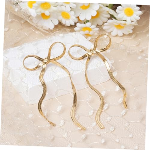 Beaupretty Damen Ohrhänger Schleifenform Minimalistischer Stil Langlebig Modisch Einzigartiges Design für Alltag und Besondere Anlässe Beaupretty Damen Ohrhänger Schleifenform Minimalistischer Stil Langlebig Modisch Einzigartiges Design für Alltag und Besondere Anlässe von Beaupretty