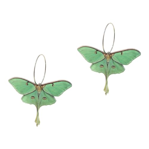 Beaupretty Damen Ohrhänger Schmetterling Kunststoff Material Modisch Langlebig Grün Elegant für Hochzeit Geburtstag Festival Party Alltag Geeignet von Beaupretty