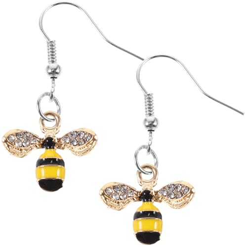 Beaupretty Damen Ohrringe Bienenform mit Strassbesatz Leichte Ohrhänger aus Legiertem Material Modischer Schmuck für Alltag Weihnachten Hochzeit und für Mädchen Beaupretty Damen Ohrringe Bienenform mit Strassbesatz Leichte Ohrhänger aus Legiertem Material Modischer Schmuck für Alltag Weihnachten Hochzeit und für Mädchen von Beaupretty