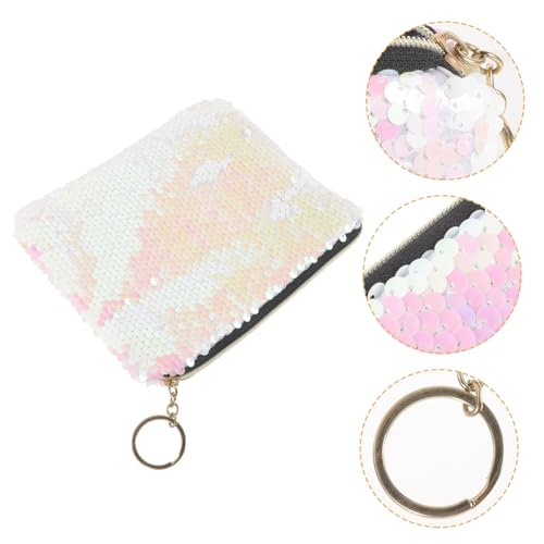 Beaupretty Damen Pailletten Handtasche Kreative Kosmetiktasche mit Reißverschluss Robuste Geldbörse für Multifunktionale Aufbewahrung für Geld Schlüssel Make Up von Beaupretty