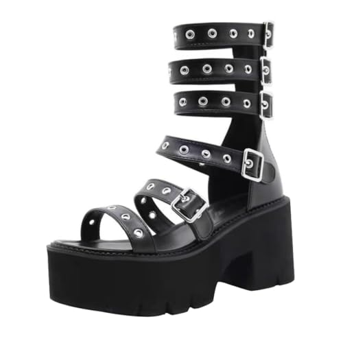 Beaupretty Damen Sandalen mit Chunky Absatz Atmungsaktiv Verschleißfest Bequeme Sommerschuhe für Frauen Modische Schwarze Schuhe für Büro Party Hochzeit und Alltag Beaupretty Damen Sandalen mit Chunky Absatz Atmungsaktiv Verschleißfest Bequeme Sommerschuhe für Frauen Modische Schwarze Schuhe für Büro Party Hochzeit und Alltag von Beaupretty