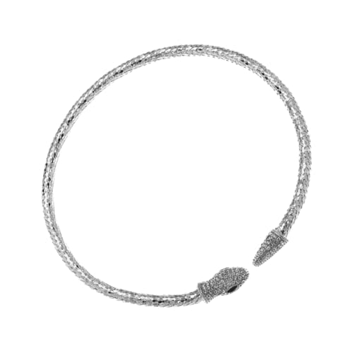 Beaupretty Damen Schlangenkette Choker Verstellbar Snake Chain Halskette mit Realistischem Schlangendesign Kreative Schlange Schmuck für Frauen als Statement und Schmuckstück von Beaupretty