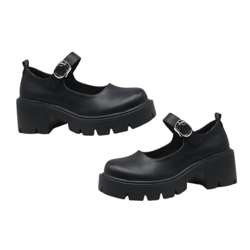 Beaupretty Damen Schuhe mit Grobem Absatz Stylische Casual Halbschuhe mit Blockabsatz Weiche Obermaterialien Angenehm für Arbeit Party und Formelle Anlässe Mattes Material Beaupretty Damen Schuhe mit Grobem Absatz Stylische Casual Halbschuhe mit Blockabsatz Weiche Obermaterialien Angenehm für Arbeit Party und Formelle Anlässe Mattes Material von Beaupretty