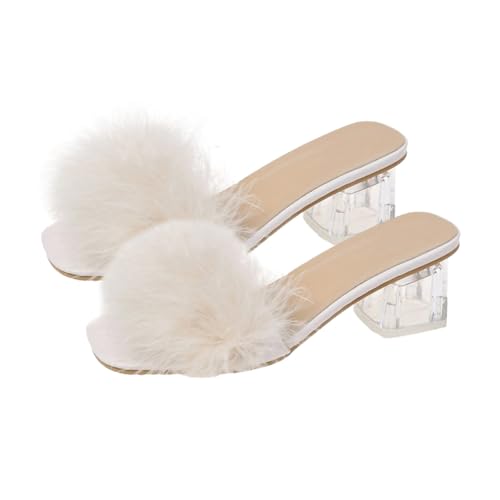 Beaupretty Damen Slippers mit Flauschigem Absatz Sommer Sandalen mit Breitem Absatz Modische Bequeme Schuhe für Party Arbeit und Alltag Atmungsaktiv Leicht Anzuziehen Geeignet für Damen Beaupretty Damen Slippers mit Flauschigem Absatz Sommer Sandalen mit Breitem Absatz Modische Bequeme Schuhe für Party Arbeit und Alltag Atmungsaktiv Leicht Anzuziehen Geeignet für Damen von Beaupretty