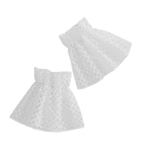 Beaupretty Damen Spitzen Handmanschetten Weiß Abnehmbare Spitzenärmel mit Floraler Verzierung Dekorative Handgelenk für Party Konzert Kostüm Vielseitig Kombinierbar von Beaupretty