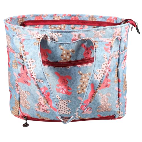 Beaupretty Damen Umhängetasche mit Hasenmotiv Große Vielseitige Einkaufstasche Oxford für Freizeit Arbeit und Reisen Stilvolle Handtasche für Frauen von Beaupretty
