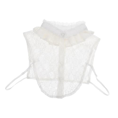 Beaupretty Damen mit Spitzenkragen Fake Collar für Outfits Vielseitig Kombinierbar mit Kleidern Pullovern Shirts Weißes Spitzenhalsband für Frauen von Beaupretty