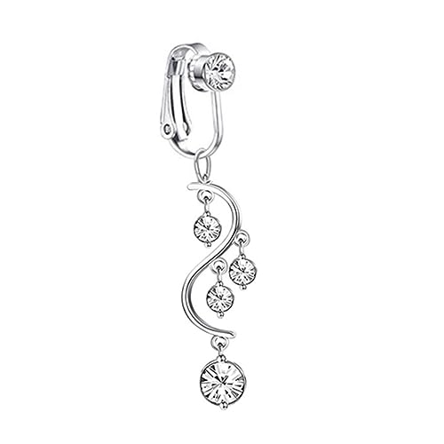 Beaupretty Dangle Bauchnabelring Piercing Funkelnder Nabelring für Damen Schmuck für Körper Geeignet für Besondere Anlässe und von Beaupretty