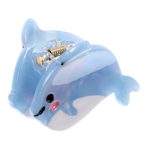 Beaupretty Delfinfang Haarspangen Aus Acetat Klein Mädchen Krallenclip Aus Acetat Gebogen Strand Klauenklammern Haarspangen Für Das Damenstyling Form Delphin Clips Essigsäure Blau von Beaupretty