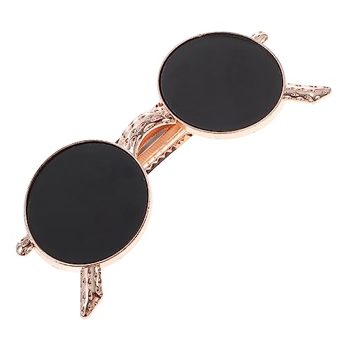 Beaupretty Delicate Metall Haarklammer Sonnenbrillenform Haarschmuck Damen Haarspange mit Elastischem Snap Clip für Festen Halt Geeignet für Alltag Party Halloween und Cosplay von Beaupretty