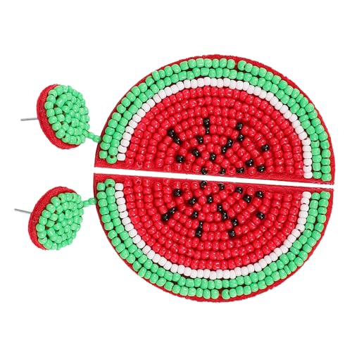 Beaupretty Delikate Wassermelonen Ohrringe Damen Ohrschmuck Persönlichkeit Lustige Ohrhänger Leicht Verstellbar Modisch Für Party Alltag von Beaupretty