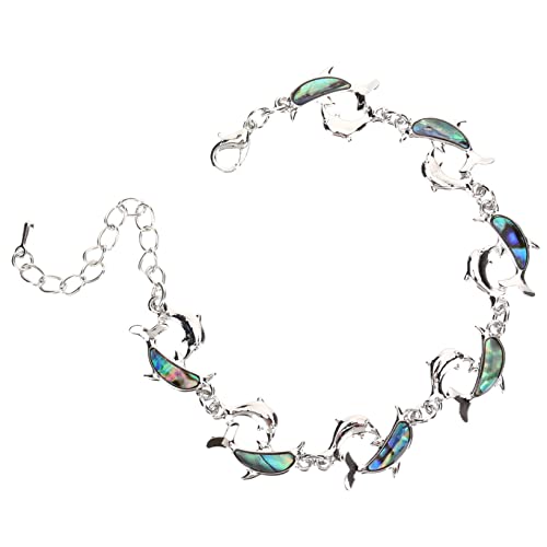 Beaupretty Delfin Armband Verstellbar Ozeanschmuck Kettenarmband Für Frauen Damenschmuck Fußkettchen Personalisiertes Armband von Beaupretty