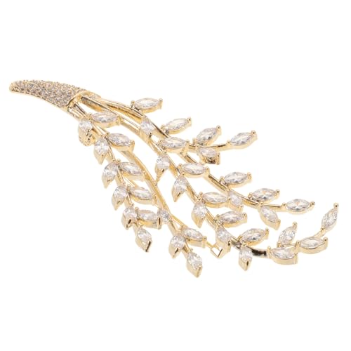Beaupretty Diamantbrosche Mode Boutonniere Pins Stifte Broschennadel Ansteckbrosche Schulter Frauen Brosche Anstecknadel für Hemden Vintage Broschen für Frauen Schmuck Broschen Kupfer Golden von Beaupretty