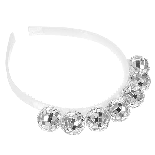 Beaupretty Disco Ball Haarreif Spiegelkugel Party Haarband Cosplay Accessoire Weihnachts und Festtagsdeko Charmanter Kopfschmuck für Karneval Bühne Fotoshooting von Beaupretty