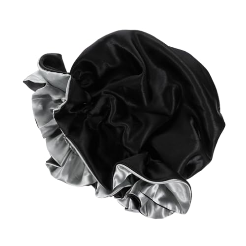 Beaupretty Doppel-layer Satin Schlafhaube Für Damen Atmungsaktive Haarhaube Für Chemotherapiebedingten Haarausfall Elastischer Rand Für Maximalen Komfort Feuchtigkeitsspendend Für Gesundes Ha von Beaupretty