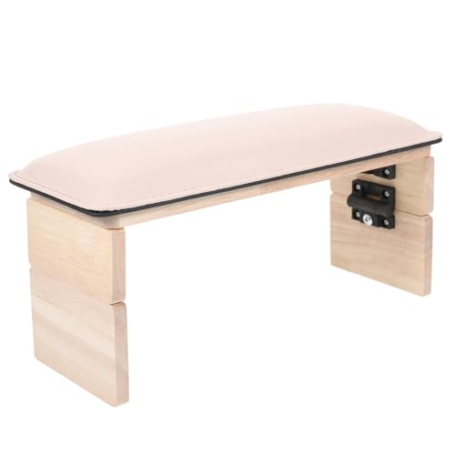 Beaupretty Doppelt Gefaltete Handauflage für Nageldesign Kissen zur Reduzierung von Handermüdung Rutschfest und Vielseitig Einsetzbar für Nagelstudios und Zuhause Rosa PU Leder von Beaupretty