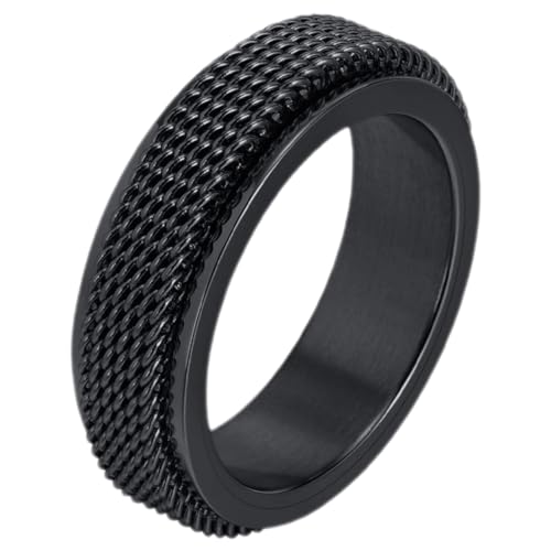 Beaupretty Fidget für Herrenring Titanstahl Rotierender Zappelring Modischer Schmuck für Besondere Anlässe Herrenschmuck für Partys und Freizeit von Beaupretty