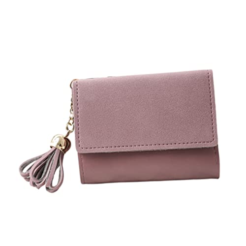 Beaupretty Dreifach Gefaltete Geldbörse Für Damen PU Mit Quaste Vielseitige Clutch Für Kreditkarten Bargeld Für Partys von Beaupretty