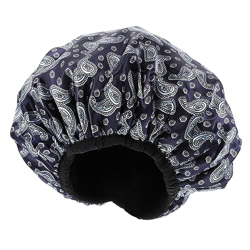 Beaupretty Duschhaube Haarhaube Haarkappe Nachtsatinhaube Bandanas für Frauen handtücher Duschhut für Damen wasserdichte Badekappe verdreifachen Schal Haarset Fräulein Eva von Beaupretty