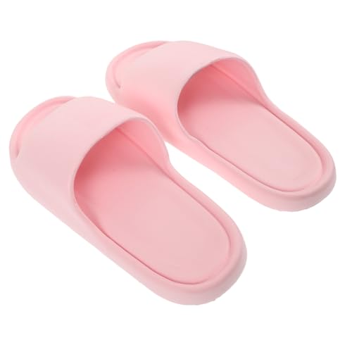 Beaupretty EVA Damen Slipper Leicht Rutschfest Sommerliche Hausschuhe für Innenbereich Hotel Spa Reise Dünne Pool Pantoletten Pantoffeln Rosa von Beaupretty