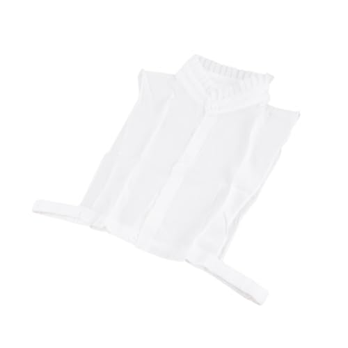 Beaupretty Einfarbiger Abnehmbarer Falscher Kragen mit Lotusblatt stehkragen Blusenkragen für Damen Leichtes Bequemes Accessoire Passend zu Pullovern Kleidern und Jacken Weiß von Beaupretty