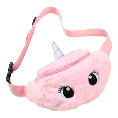 Beaupretty Einhorn Bauch Umhängetasche für Mädchen Verstellbare Süße Cartoon Handtasche mit Breitem Tragegurt für Reisen und Einkäufe Schützt Id Karten und Wertsachen für Kleine Mädchen von Beaupretty